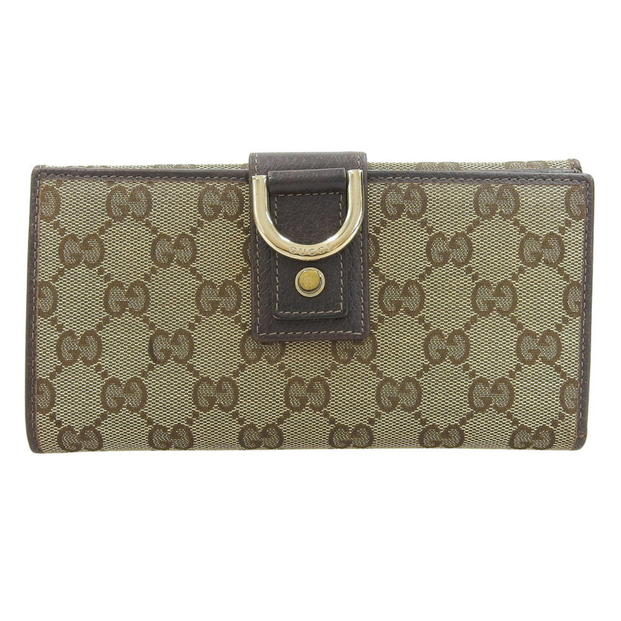 Gucci Gg Canvas Double Long Wallet 141410 2149